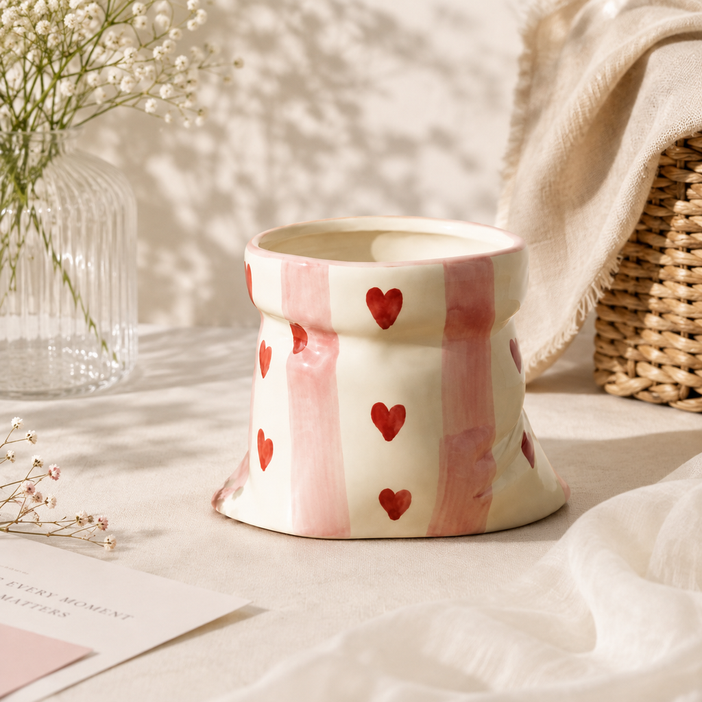 Blush Heart Pouch Mug