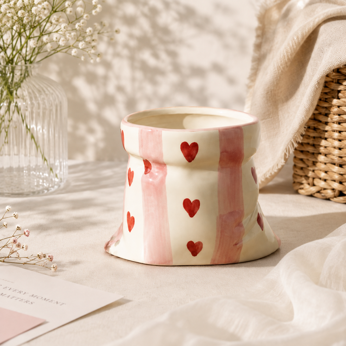 Blush Heart Pouch Mug