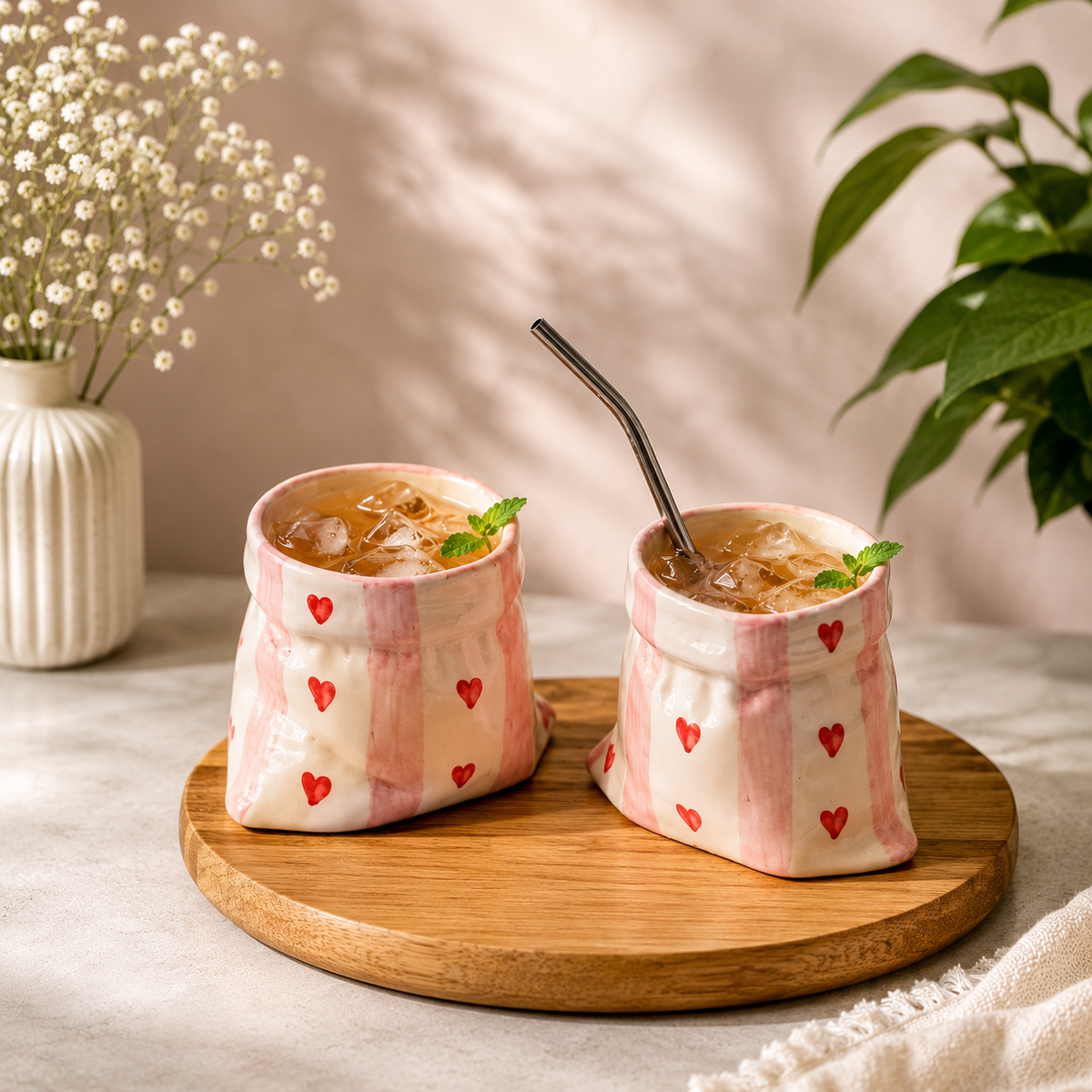 Blush Heart Pouch Mug