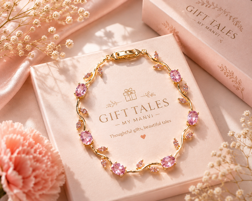 Blush Pink Tulip Bracelet